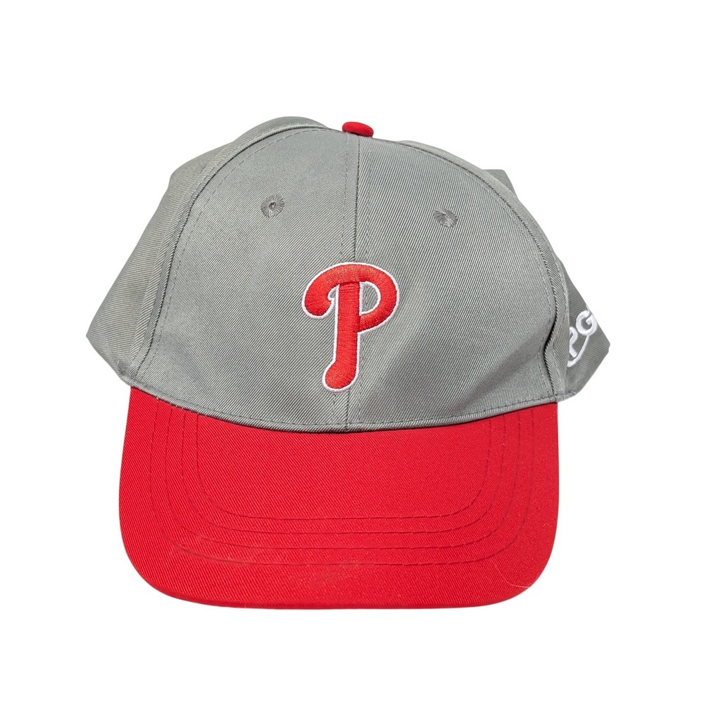 Philadelphia Phillies Baseball‎ Cap Hat Gray Red Adjustable Embroidered